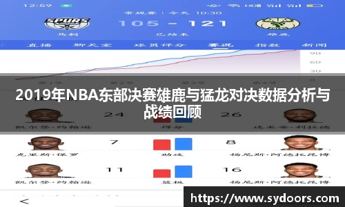 2019年NBA东部决赛雄鹿与猛龙对决数据分析与战绩回顾